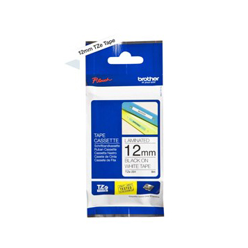 Brother TZe 231 BK_WT 12 mm märktejp