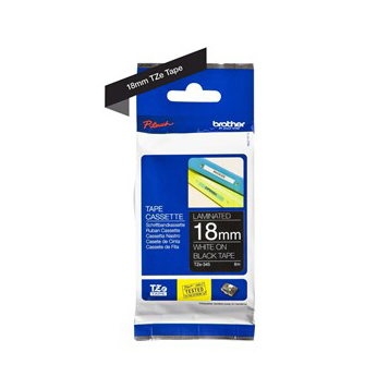 Brother TZe 345 WH_BK 18 mm märktejp