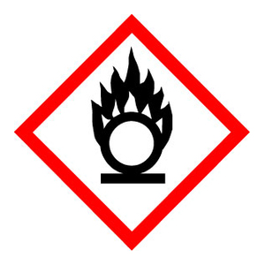 Faropiktogram GHS03 Oxiderande_ FXP Polyester